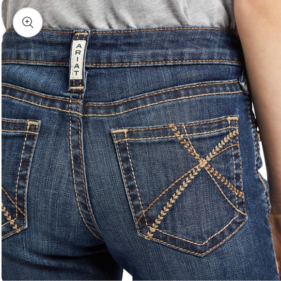 Ariat Girl's Dresden Stretch Fit Flare Jean - Picture 3 of 8